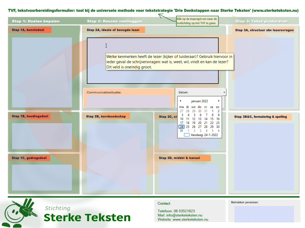 TVF, tekstvoorbereidingsformulier, de tool voor (her)schrijven, beoordelen, analyseren en uitbesteden van teksten in elke taal.