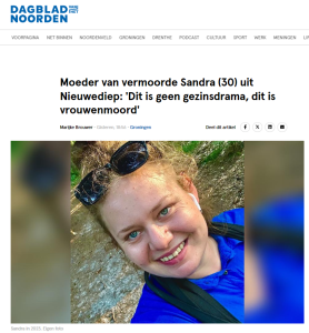 Open de PDF met het artikel Dagblad van het Noorden, 03-07-2024 Artikel Dagblad van het Noorden, 3 juli 2024, Dit is geen gezinsdrama. Dit is vrouwenmoord.